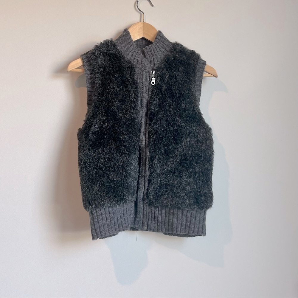 Faux Fur Sweater Vest